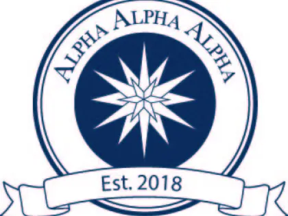 Alpha Alpha Alpha logo with EST.2018 